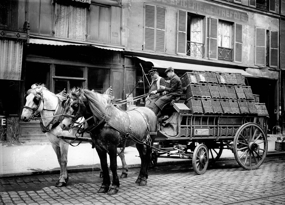 1900-as évek: sörösló rakománnyal